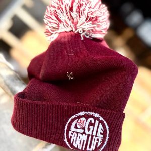 logie farm bobble hat
